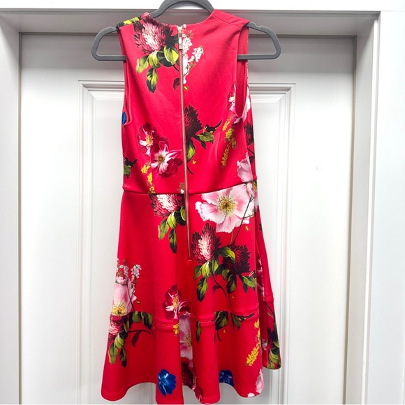 Ted Baker Red "Kinle" Cabana Floral Skater Dress - Picture 11 of 16